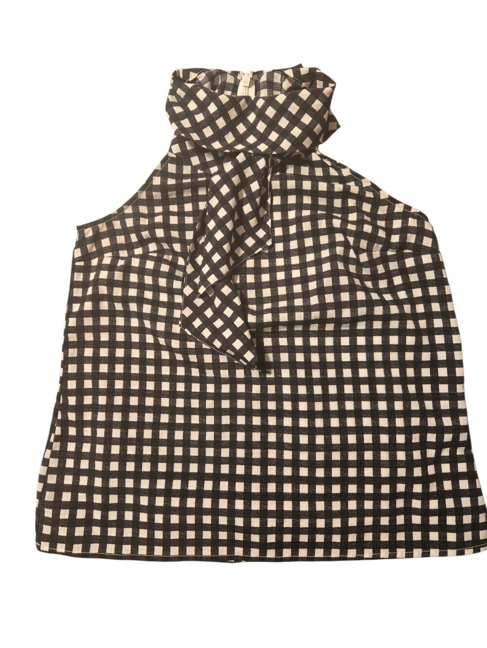Banana Republic Print Bow Neck Halter Top Size S